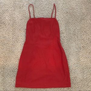 Forever 21 Orange Summer Tie Dress